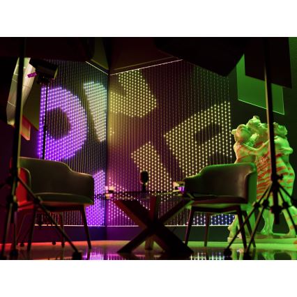 Twinkly - LED RGB Pritemdoma Kalėdinė užuolaida 480xLED 1x1 m Wi-Fi