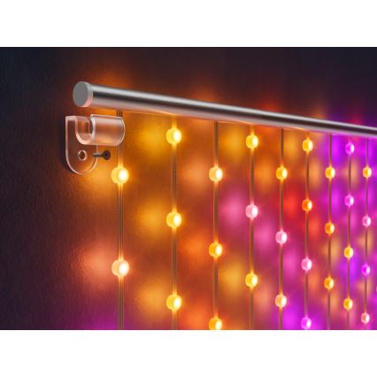 Twinkly - LED RGB Pritemdoma Kalėdinė užuolaida 480xLED 1x1 m Wi-Fi
