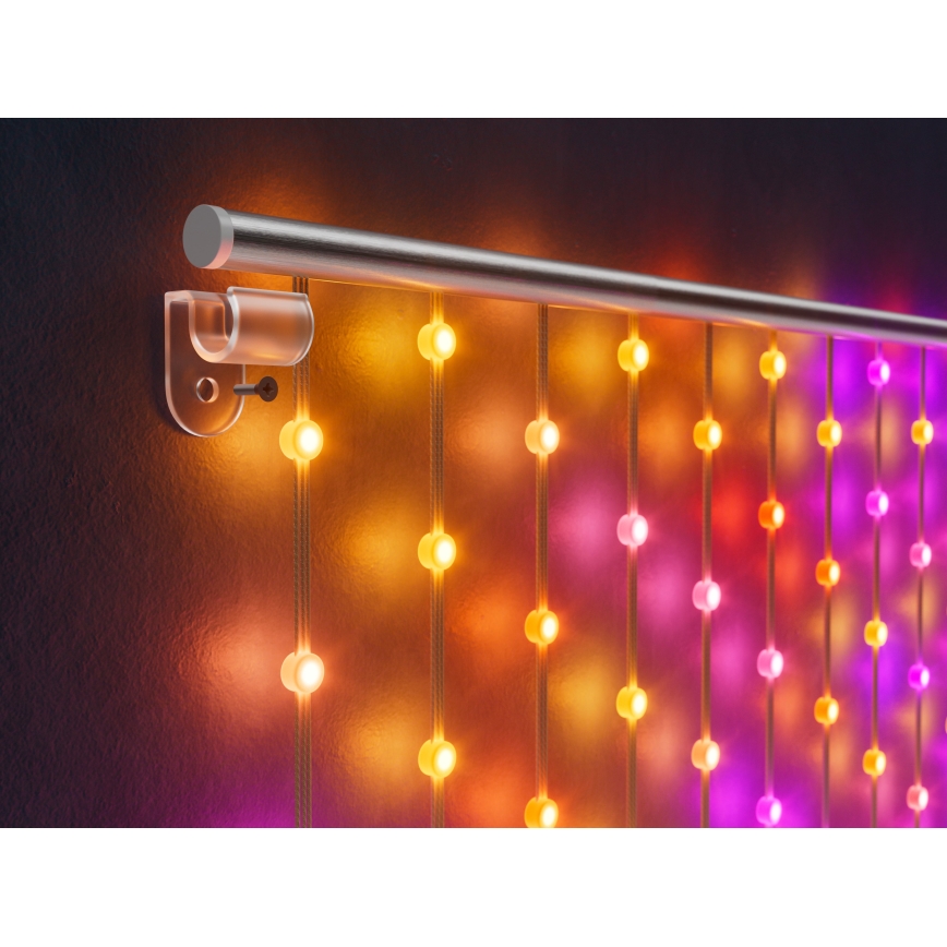 Twinkly - LED RGB Pritemdoma Kalėdinė užuolaida 480xLED 1x1 m Wi-Fi