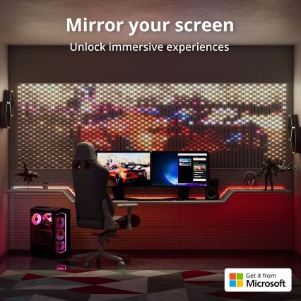 Twinkly - LED RGB Pritemdoma Kalėdinė užuolaida 480xLED 1x1 m Wi-Fi