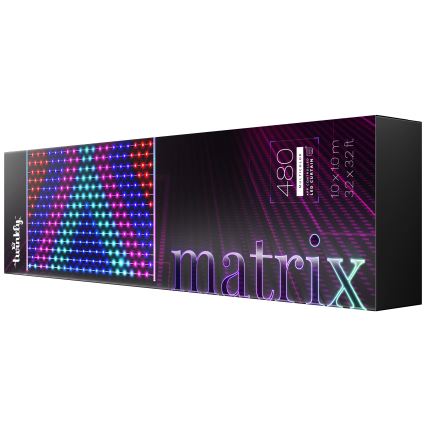 Twinkly - LED RGB Pritemdoma Kalėdinė užuolaida 480xLED 1x1 m Wi-Fi