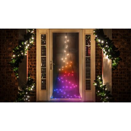 Twinkly - LED RGBW Pritemdoma lauko Kalėdinė eglutė LIGHT TREE 70xLED IP44 Wi-Fi