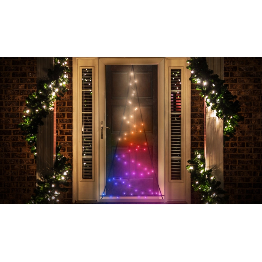 Twinkly - LED RGBW Pritemdoma lauko Kalėdinė eglutė LIGHT TREE 70xLED IP44 Wi-Fi