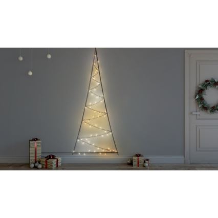 Twinkly - LED RGBW Pritemdoma lauko Kalėdinė eglutė LIGHT TREE 70xLED IP44 Wi-Fi