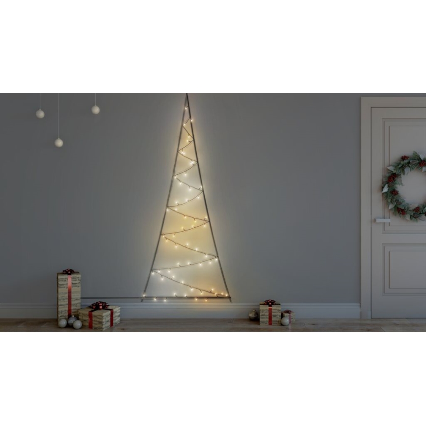 Twinkly - LED RGBW Pritemdoma lauko Kalėdinė eglutė LIGHT TREE 70xLED IP44 Wi-Fi