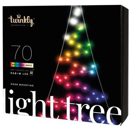 Twinkly - LED RGBW Pritemdoma lauko Kalėdinė eglutė LIGHT TREE 70xLED IP44 Wi-Fi