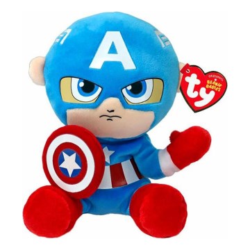 TY - Pliušinis žaislas SOFT CAPTAIN AMERICA Marvel 15 cm