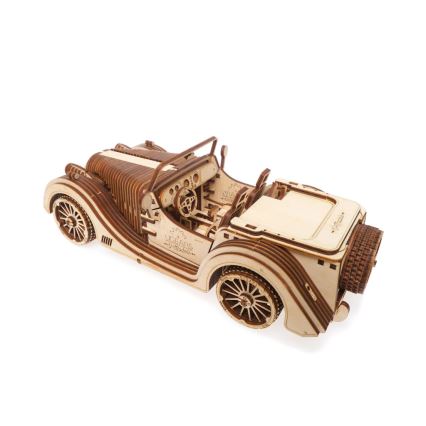 Ugears - 3D medinė mechaninė dėlionė Automobilis roadster