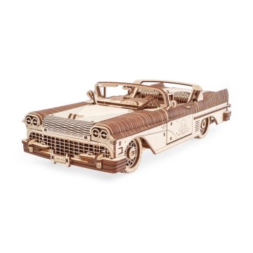Ugears - 3D medinė mechaninė dėlionė Cabriolet