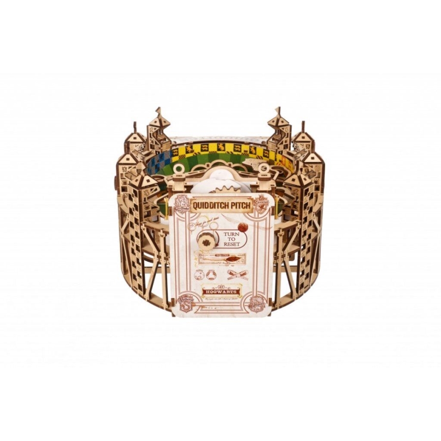 Ugears - 3D medinė mechaninė dėlionė Harry Potter Quidditch Pinball