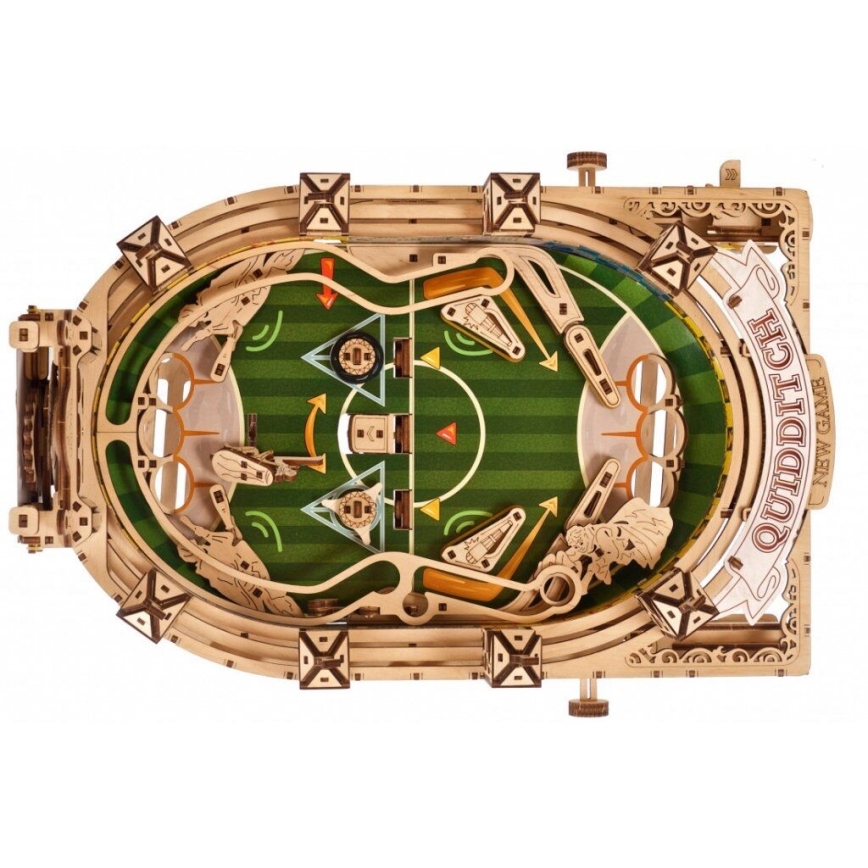 Ugears - 3D medinė mechaninė dėlionė Harry Potter Quidditch Pinball