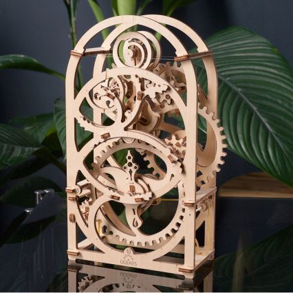 Ugears - 3D medinė mechaninė dėlionė Laikrodžio mechanizmas