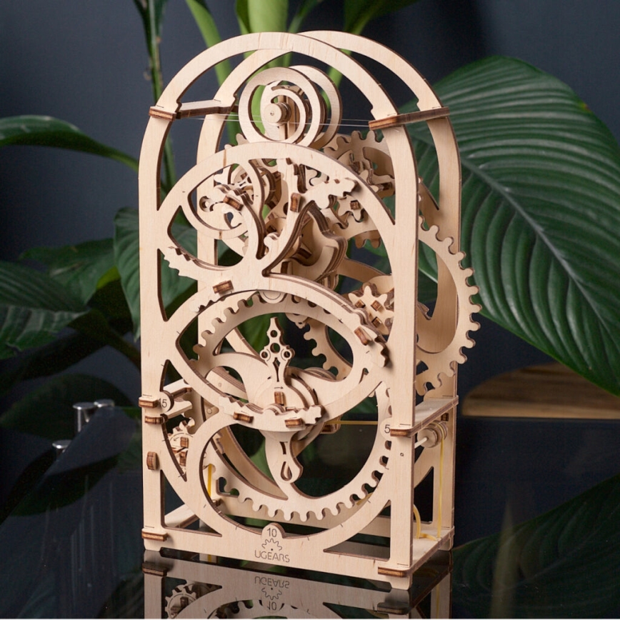 Ugears - 3D medinė mechaninė dėlionė Laikrodžio mechanizmas