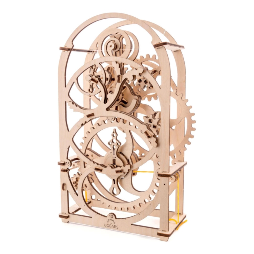 Ugears - 3D medinė mechaninė dėlionė Laikrodžio mechanizmas