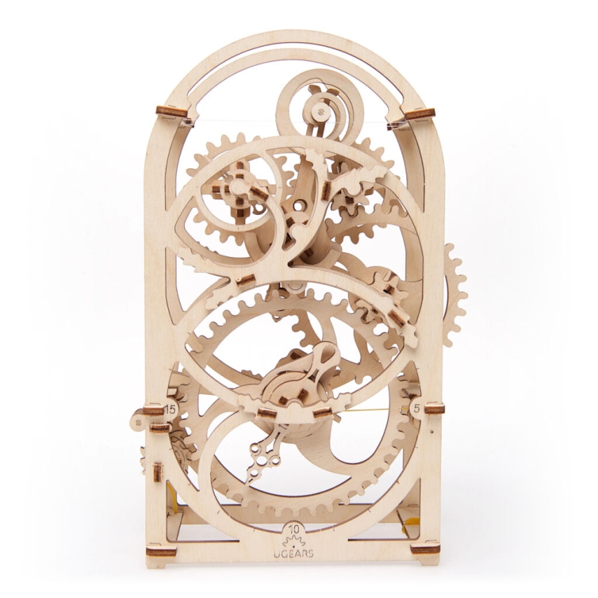 Ugears - 3D medinė mechaninė dėlionė Laikrodžio mechanizmas