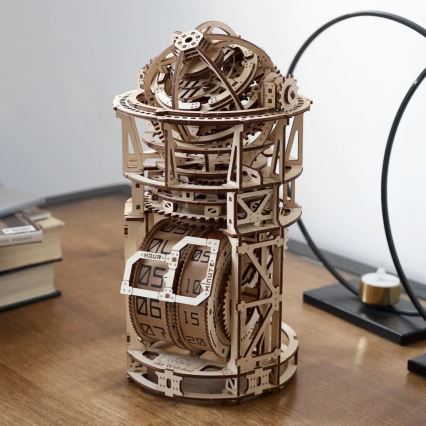 Ugears - 3D medinė mechaninė dėlionė Laikrodžio mechanizmas su turbiljonu