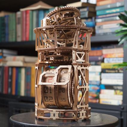 Ugears - 3D medinė mechaninė dėlionė Laikrodžio mechanizmas su turbiljonu