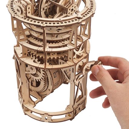 Ugears - 3D medinė mechaninė dėlionė Laikrodžio mechanizmas su turbiljonu