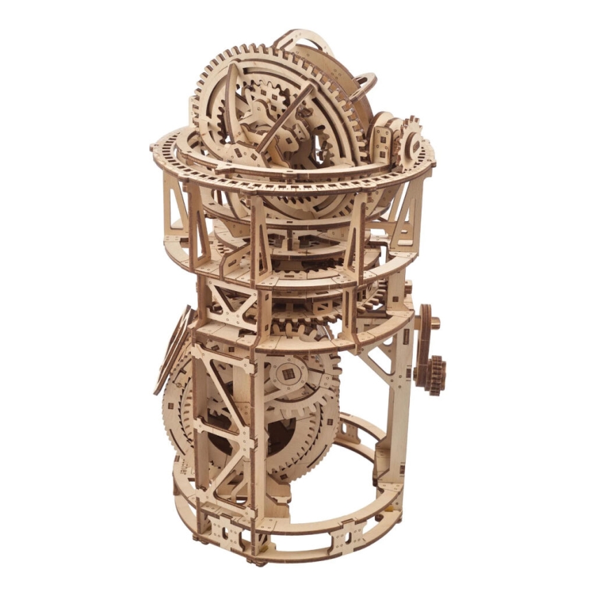 Ugears - 3D medinė mechaninė dėlionė Laikrodžio mechanizmas su turbiljonu
