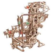 Ugears - 3D medinė mechaninė dėlionė Marmurinė bėgimo grandinė