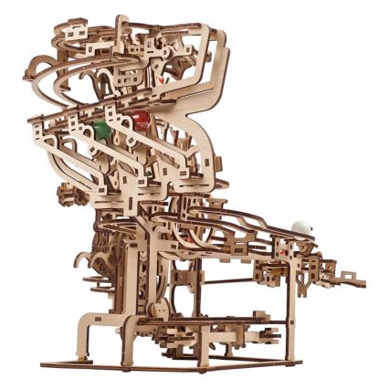 Ugears - 3D medinė mechaninė dėlionė Marmurinė bėgimo grandinė