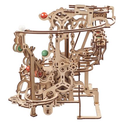 Ugears - 3D medinė mechaninė dėlionė Marmurinė bėgimo grandinė