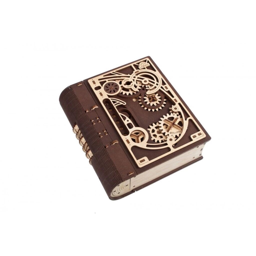 Ugears - 3D medinė mechaninė dėlionė Paslapčių knyga