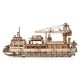 Ugears - 3D medinė mechaninė dėlionė Tyrimų laivas