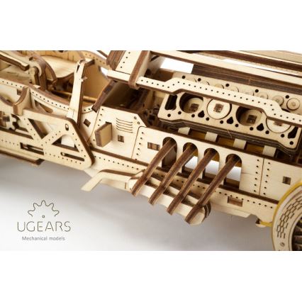 Ugears - 3D medinė mechaninė dėlionė U9 Automobilis Grand Prix