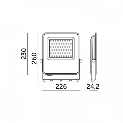 ULSAN LED prožektorius 100W/230V 4000K IP65