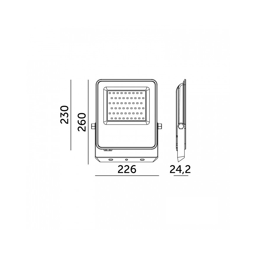 ULSAN LED prožektorius 100W/230V 4000K IP65