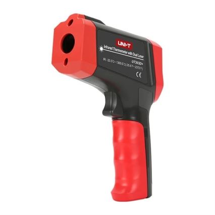Uni-T - Infraraudonųjų spindulių bekontaktis termometras 1x9V 6LR61 1300°C