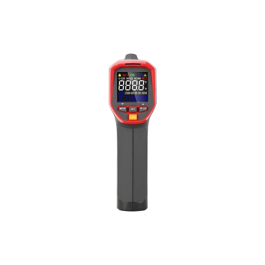 Uni-T - Infraraudonųjų spindulių bekontaktis termometras 1x9V 6LR61 1300°C