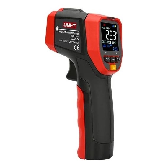 Uni-T - Infraraudonųjų spindulių bekontaktis termometras 1x9V 6LR61 600°C