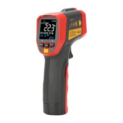 Uni-T - Infraraudonųjų spindulių bekontaktis termometras 1x9V 6LR61 600°C