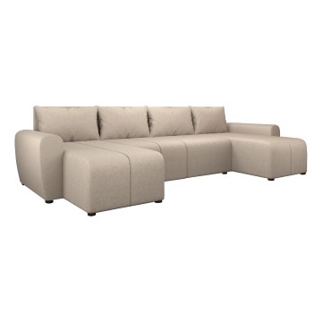 Universali išskleidžiama kampinė sofa NEWPORT, apmušta, smėlio spalvos