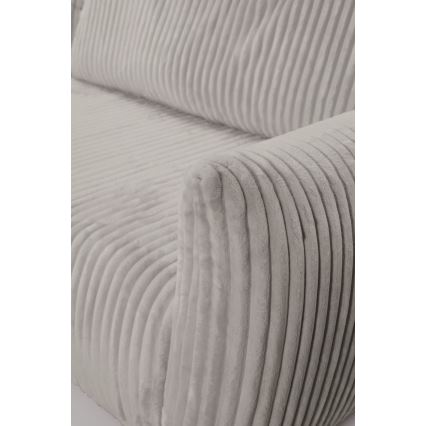 Universali L formos išskleidžiama kampinė sofa su daiktų laikymo vieta FRIDA pilka