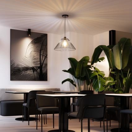 Universalus abažūras CURITIBA skersm. 45 cm juodas