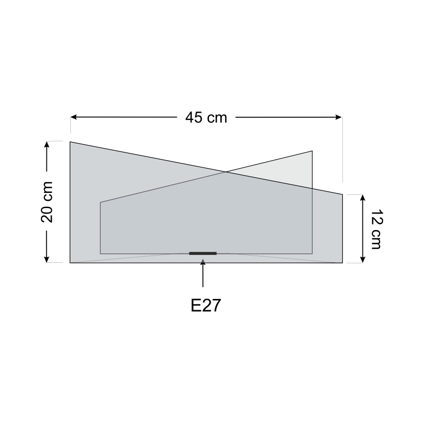 Universalus gaubtas GALAXY E27 skersmuo 45 cm kreminė/auksinė