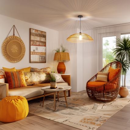 Universalus gaubtas KERIA, skersmuo 70 cm, rudas