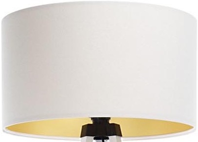 Universalus gaubtas STANDART E27 diametras 45 cm balta/auksas
