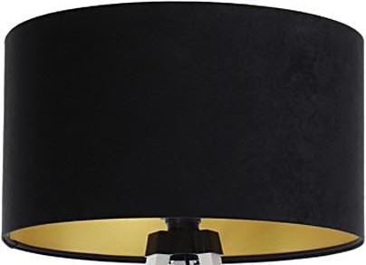 Universalus gaubtas STANDART E27 diametras 45 cm juoda/auksas