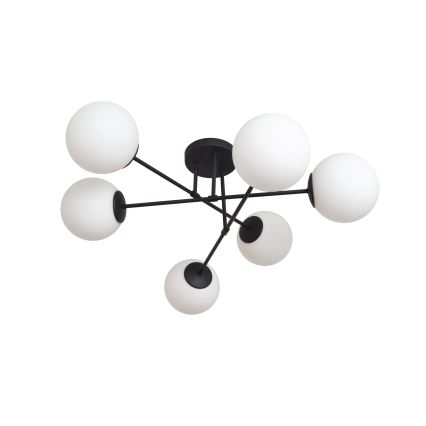 Universalus keičiamas stiklas MOON E27 diametras 16 cm balta