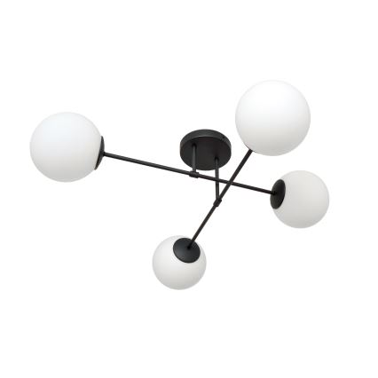 Universalus keičiamas stiklas MOON E27 diametras 16 cm balta