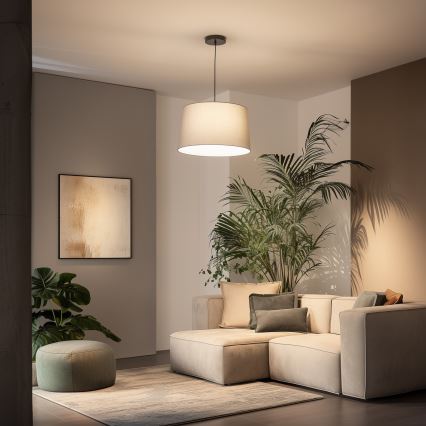 Universalus KERIA šviestuvo gaubtas, skersmuo 45 cm, pilkas