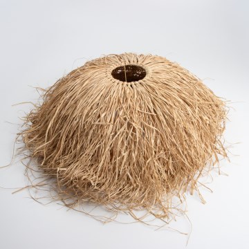 Universalus KERIA šviestuvo gaubtas, skersmuo 60 cm, rudas