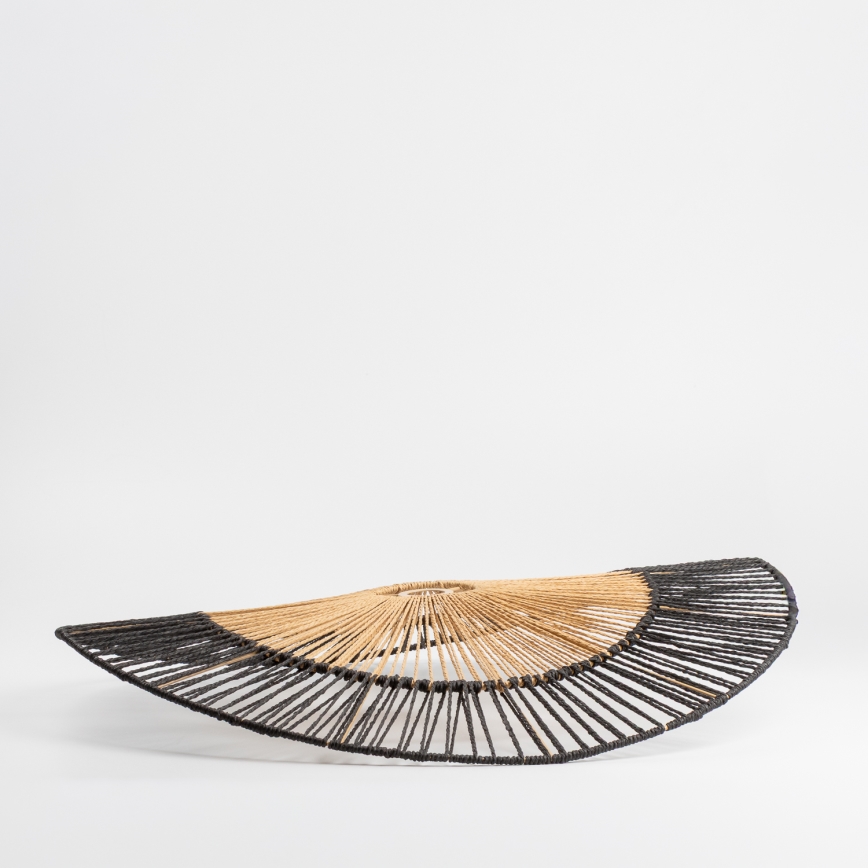 Universalus KERIA šviestuvo gaubtas, skersmuo 80 cm, rudas/juodas