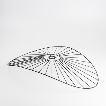 Universalus šviestuvo gaubtas CURITIBA 60x80 cm juodas