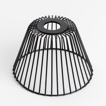 Universalus šviestuvo gaubtas CURITIBA, skersmuo 21 cm, juodas