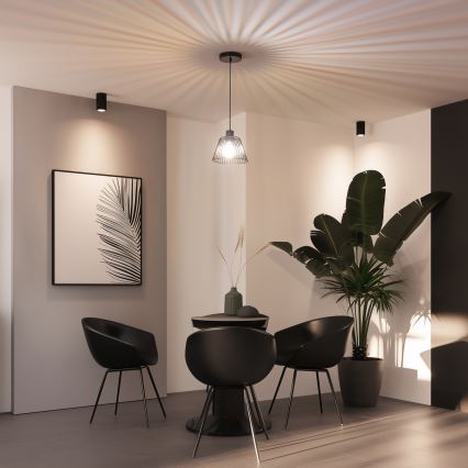 Universalus šviestuvo gaubtas CURITIBA, skersmuo 21 cm, juodas